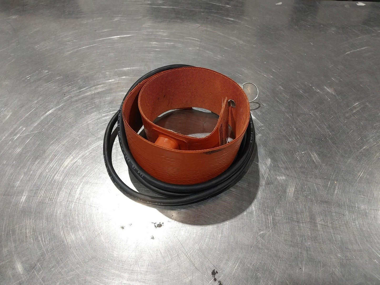 Good Condition Electro-Flex Heat Inc. Drum Heater Pair Orange Tested Working