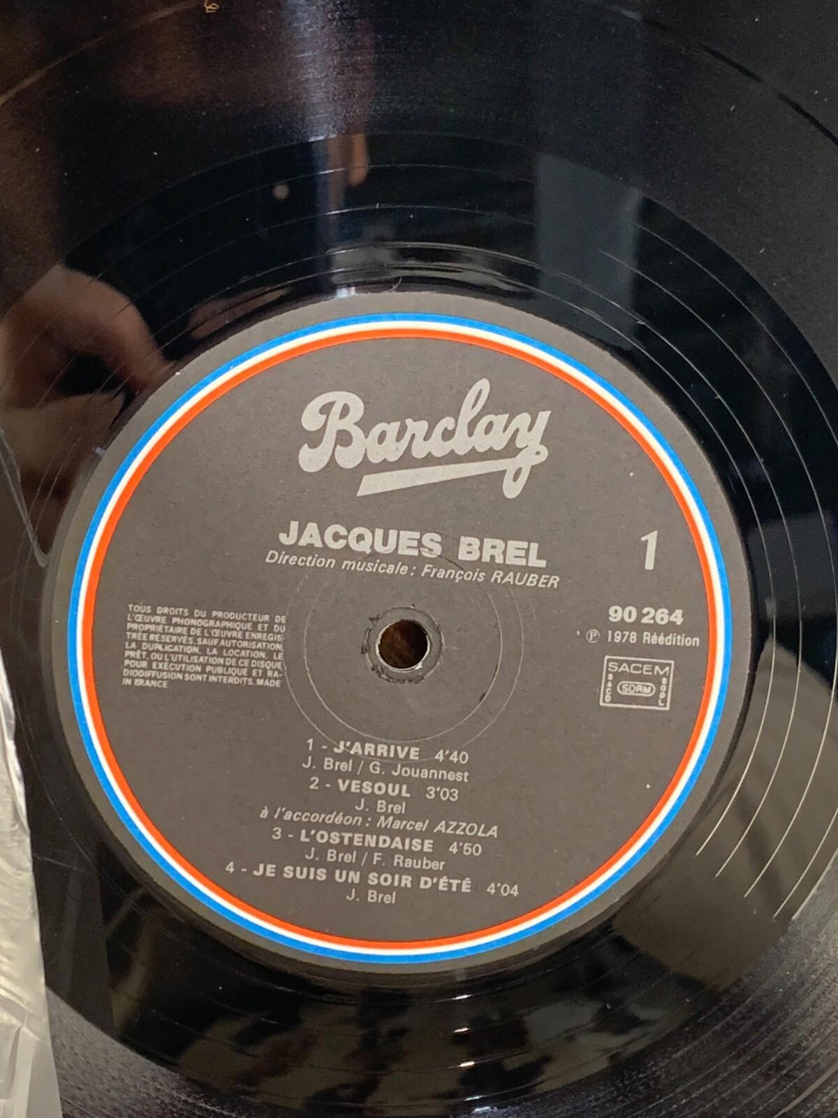 Jacques Brel – Vesoul 4 - 12" 33 RPM Vinyl Barclay 90264 France