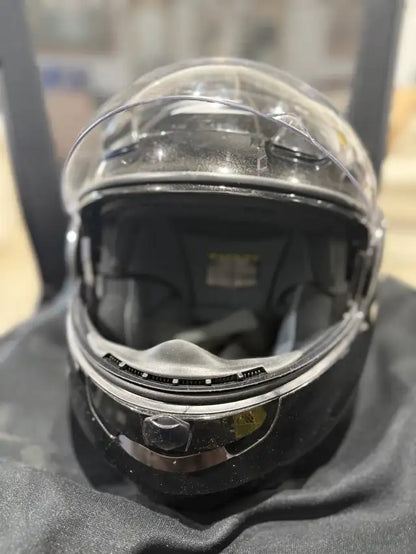 Zeus Synthese Black Helmet with Carry/Protective Bag