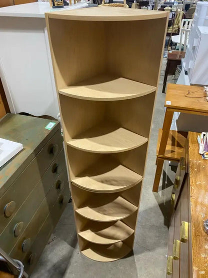 6-Tier Wooden Corner Shelf Unit
