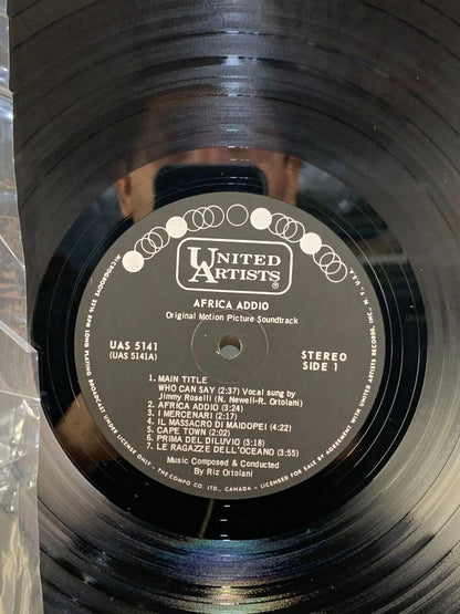 SOUNDTRACK: africa addio UA 12" LP 33 RPM
