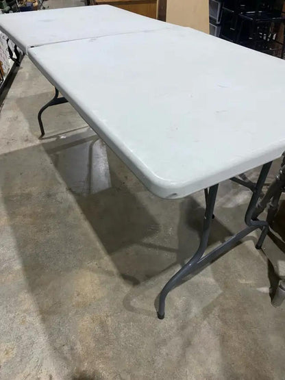 White Folding Table