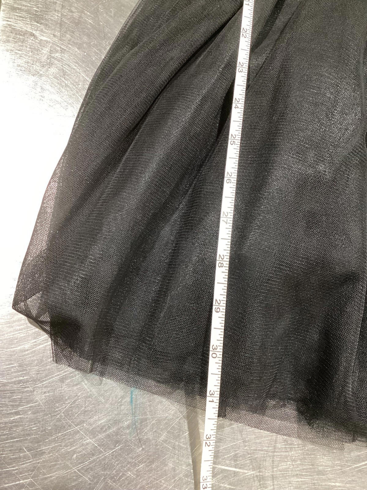 Black Lace & Tulle Fit-and-Flare Party Dress