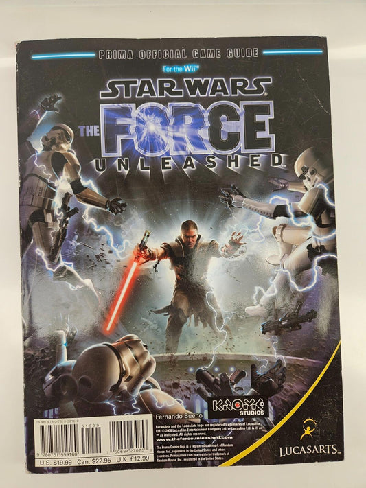 Star Wars The Force Unleashed Official Prima Strategy Guide Game Book