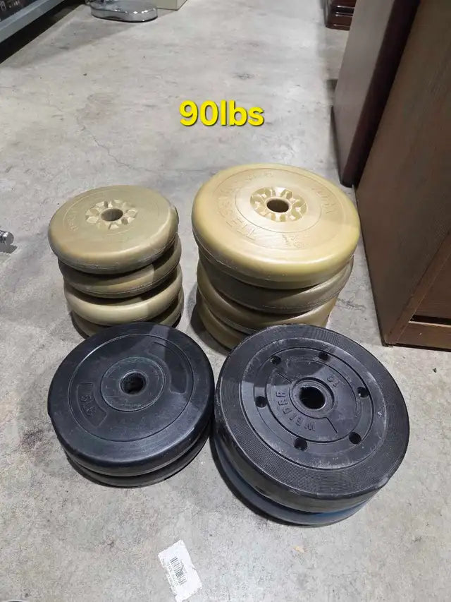 6ft Weight Bar with Cement weights - 90lbs