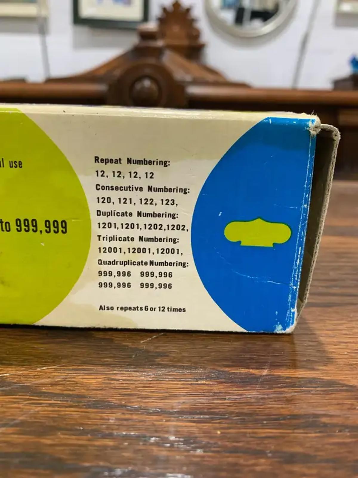 Regal 607 number stamp