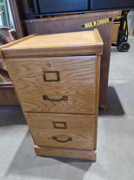 Vintage Wooden File Cabinet