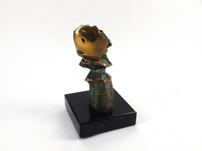 Celine G. Lapointe - Abstract Completed Drill Bore, Bronze Statue - Canadian Art