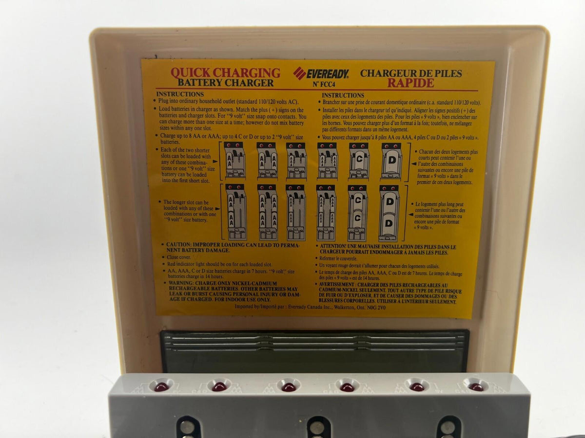 EVEREADY FCC4 Rechargeable Nickel-Cadmium Battery Charger
