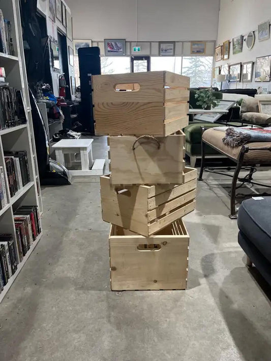 Wooden Crates - various sizes - multiple available - 4 Available