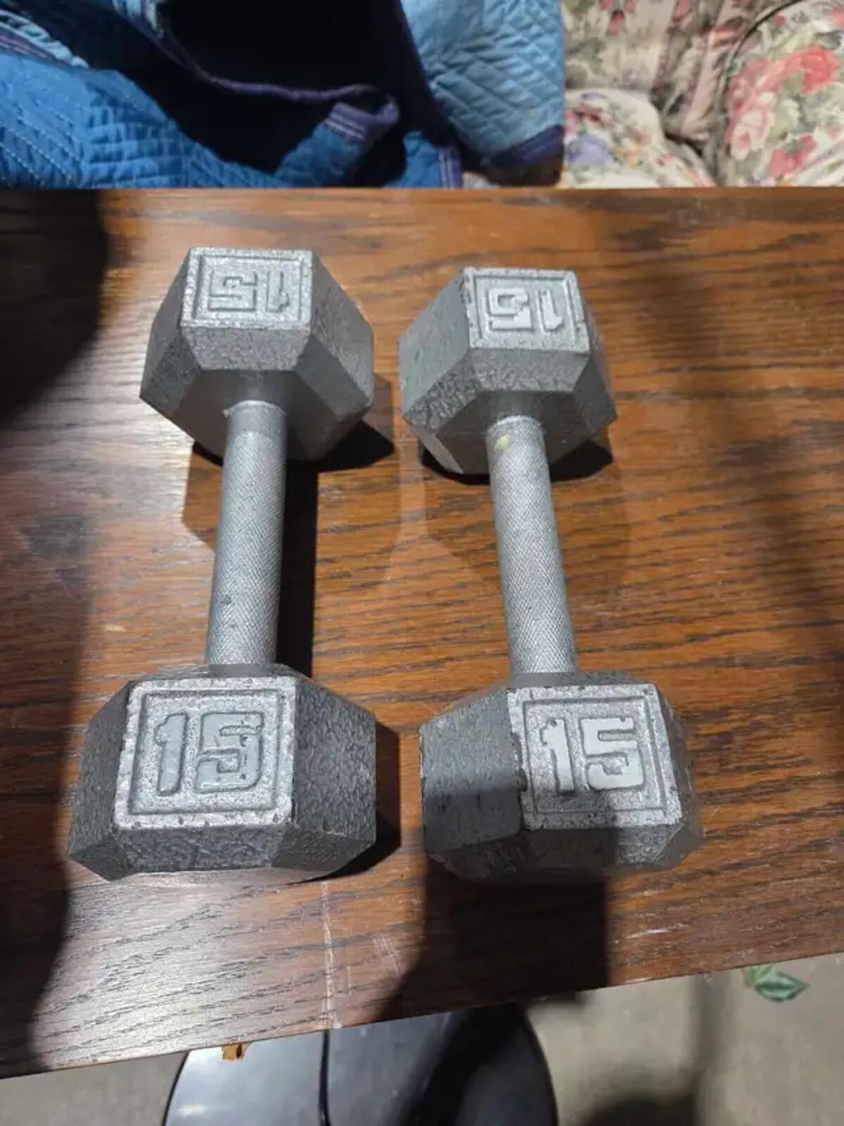 15 lb Dumbbells x2