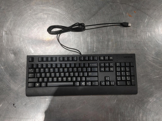 Brand New Lenovo SK-8827 Wired USB Office Keyboard Tested Works Black