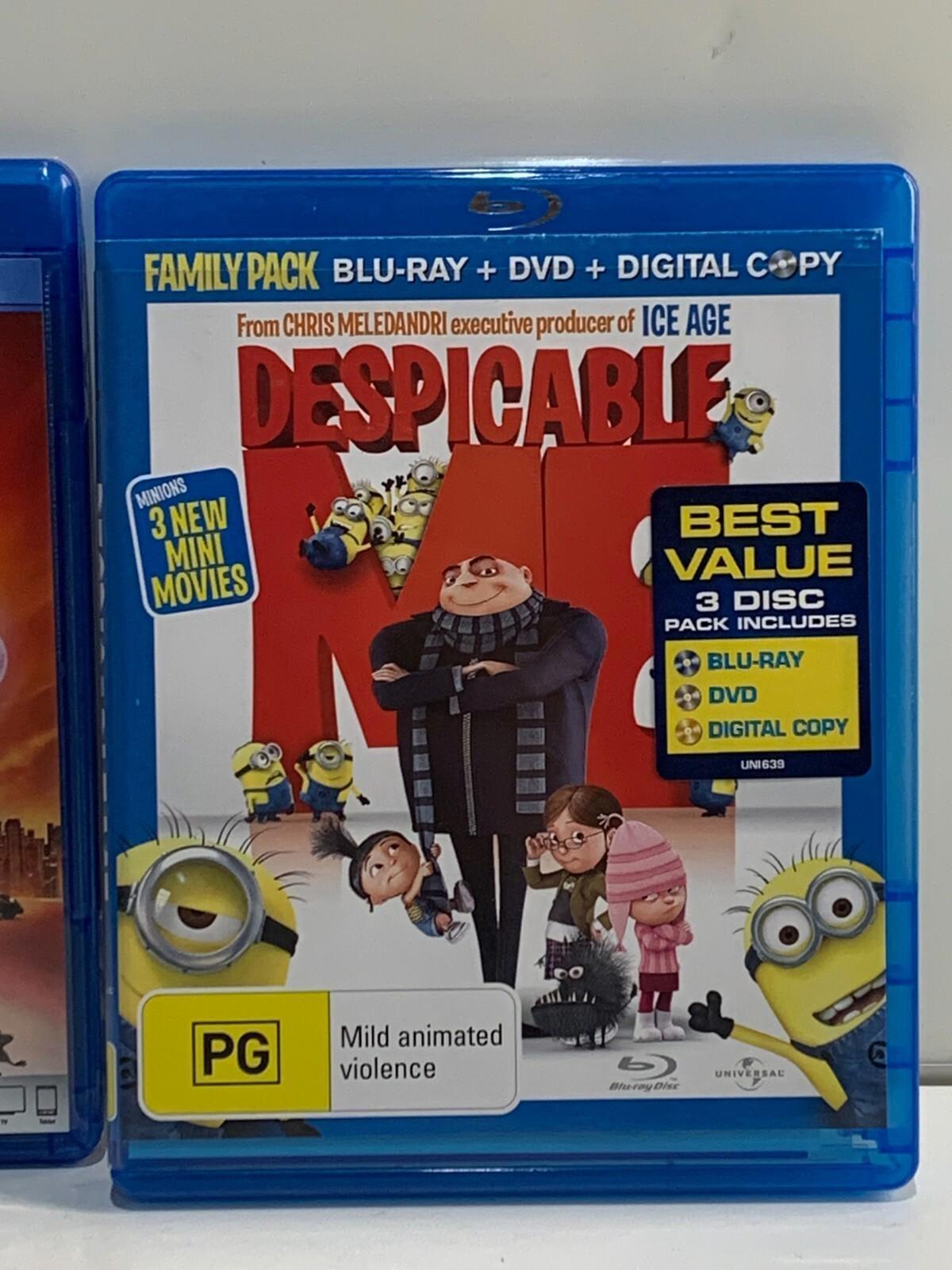Lot of 2 Blu-Ray Incredibles 2 & DESPICABLE ME