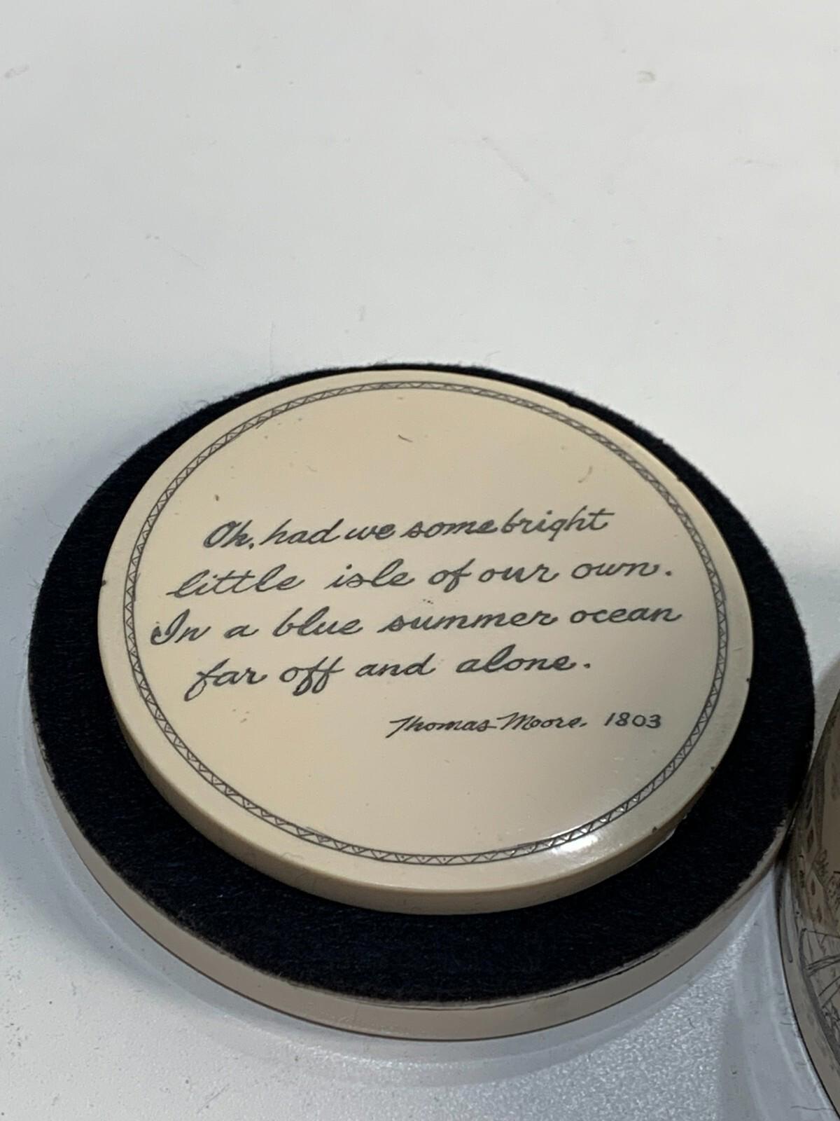 Oh! Had We Some Bright Little Isle Of Our Own! By Thomas Moore Lidded Box
