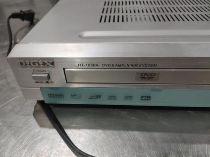 Good Condition DiGiX HT-1056A Stereo DVD Radio Amplifier System Working Silver