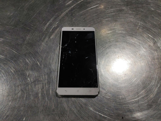 ASUS ZenFone 3 Laser Sand Gold Power Tested Cracked Screen - Fair