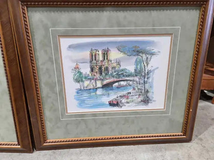 Framed Paris Picture Prints - 2 Available