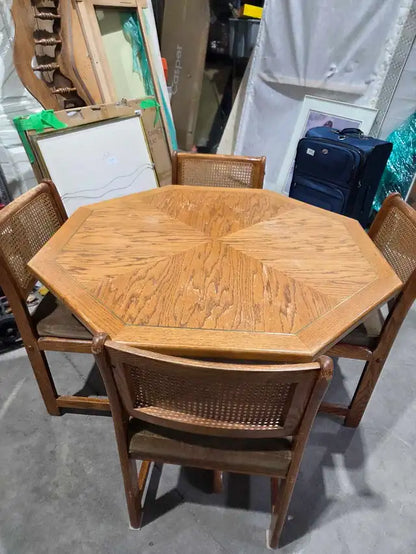 Vintage Octagonal Table and Chairs