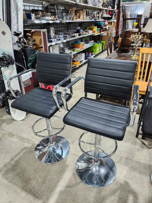 Chrome Adjustable/Swivel Bar Stools