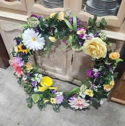 Decorative Floral Wreaths - Hand Made - 10 Available