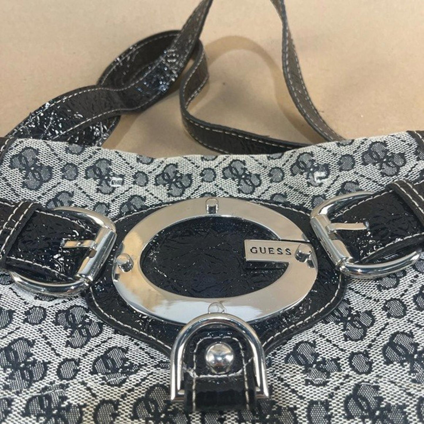 Vintage Y2K Guess Monogram Tote Bag