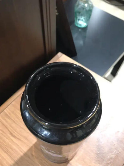 Vintage Black Glazed Vase