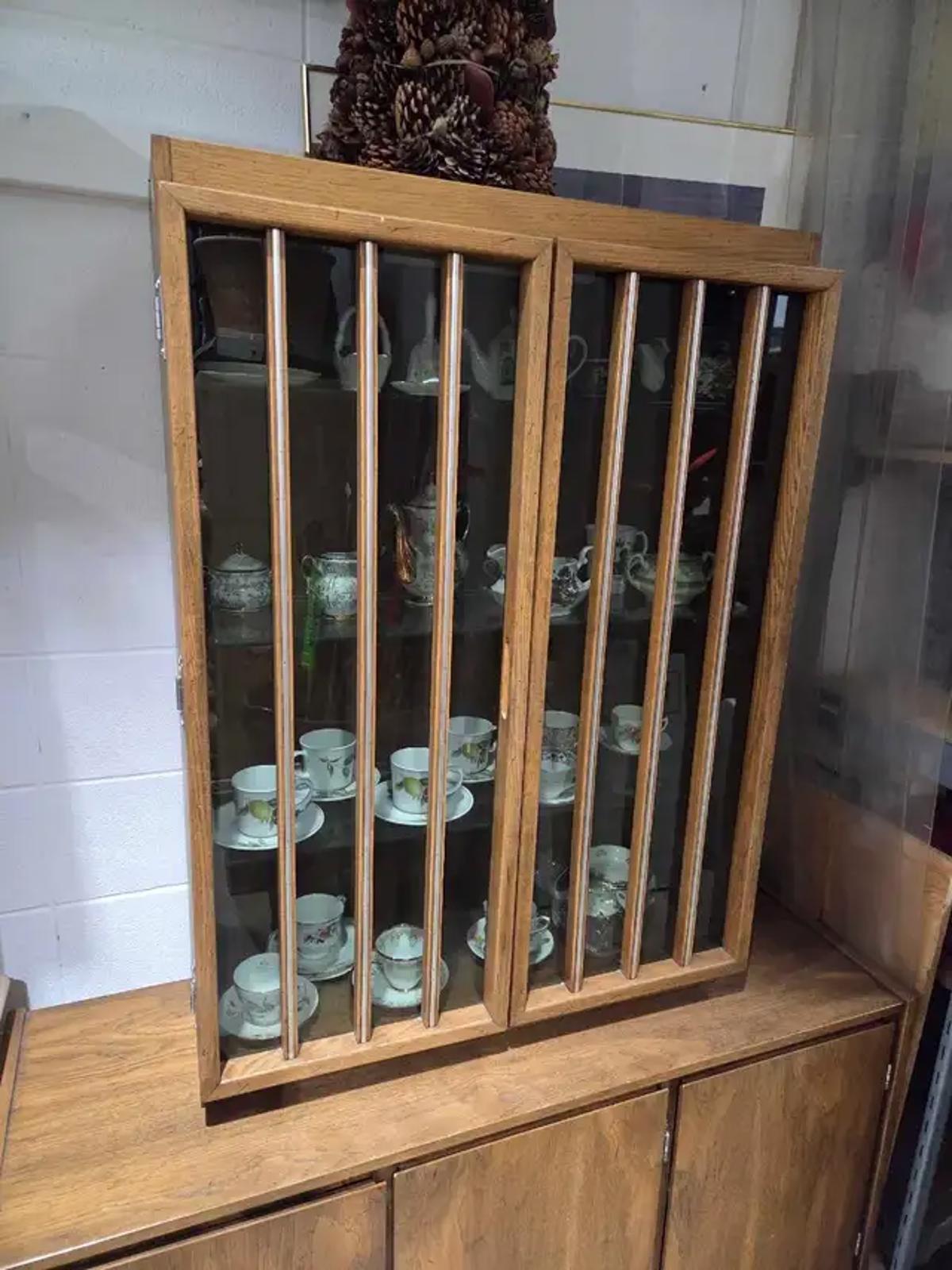 Vintage Display China Cabinet
