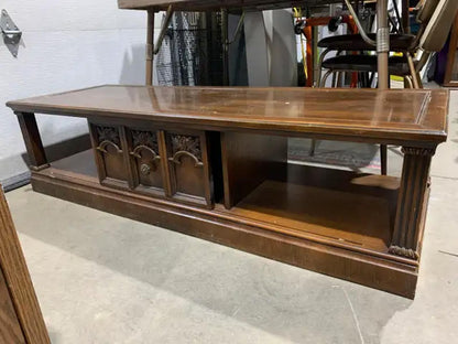 Large Dark Wood Coffee Table