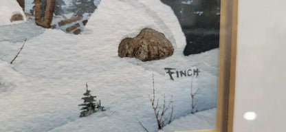 Ron Finch Original Watercolor Paintings - Winter Landscapes