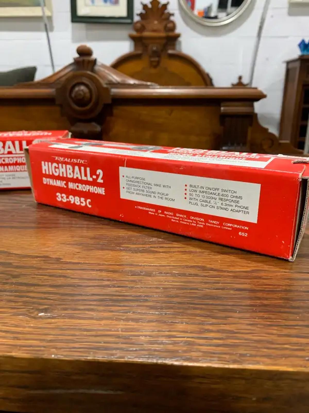 Realistic Highball-2 Microphone - 2 available