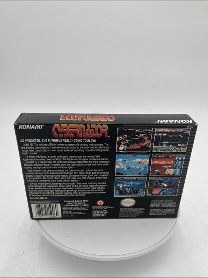 Cybernator (Snes,1993) - Super Nintendo - Game Cartridge with Box - Full Set