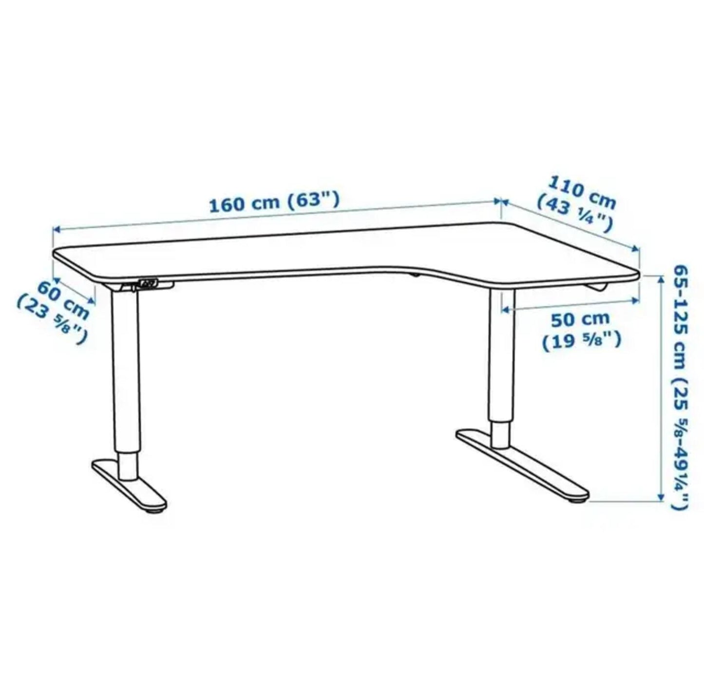 IKEA Bekant Corner Desk
