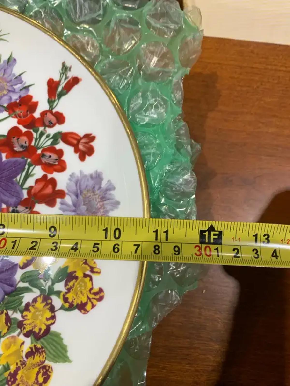 Franklin Porcelain Plate by Month in Flowers Collection