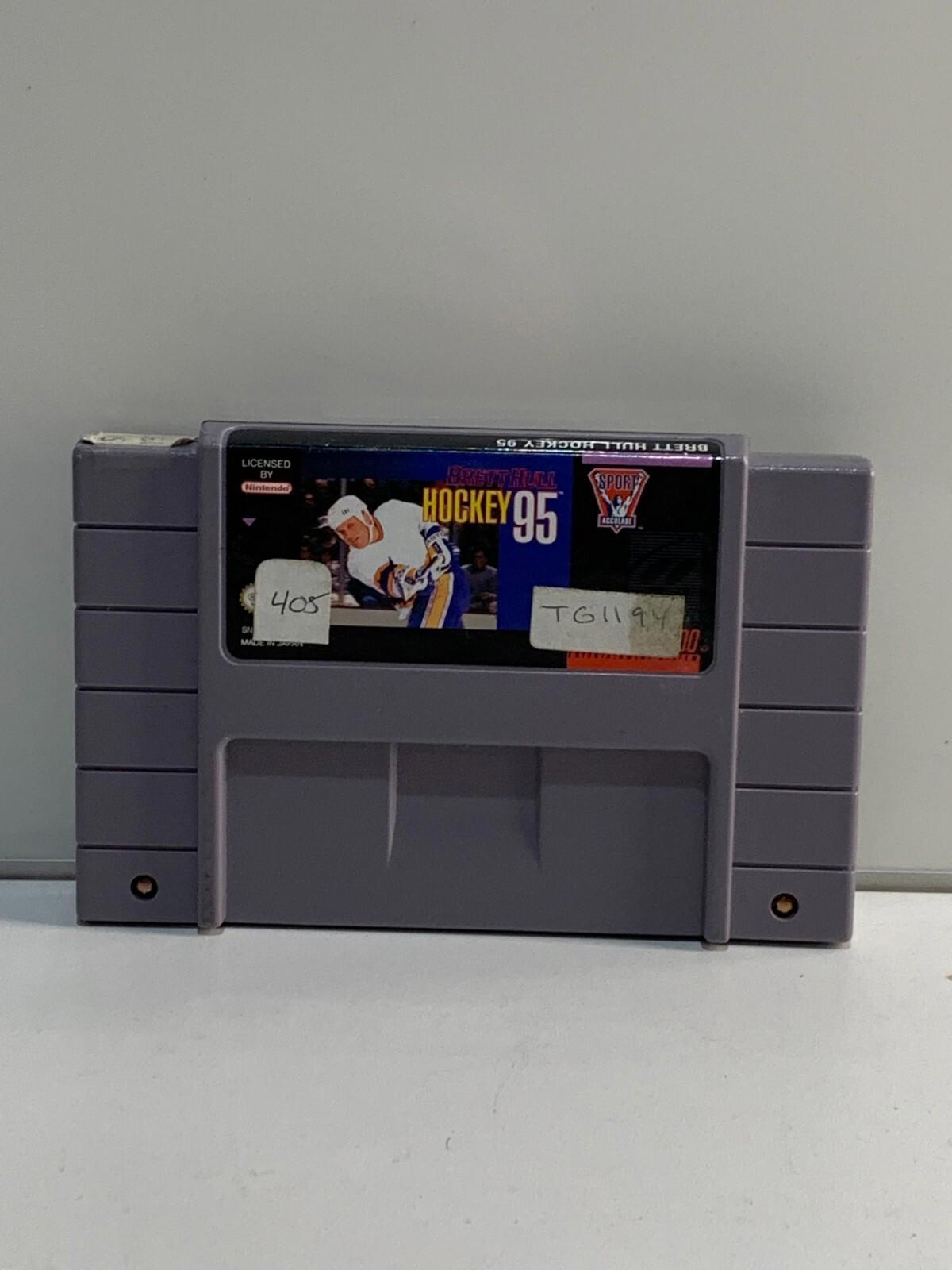 BRETT HULL HOCKEY '95 Super Nintendo SNES