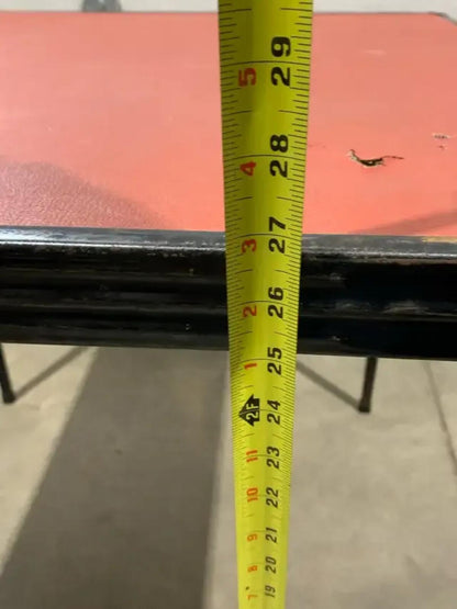 Red Top Folding Table