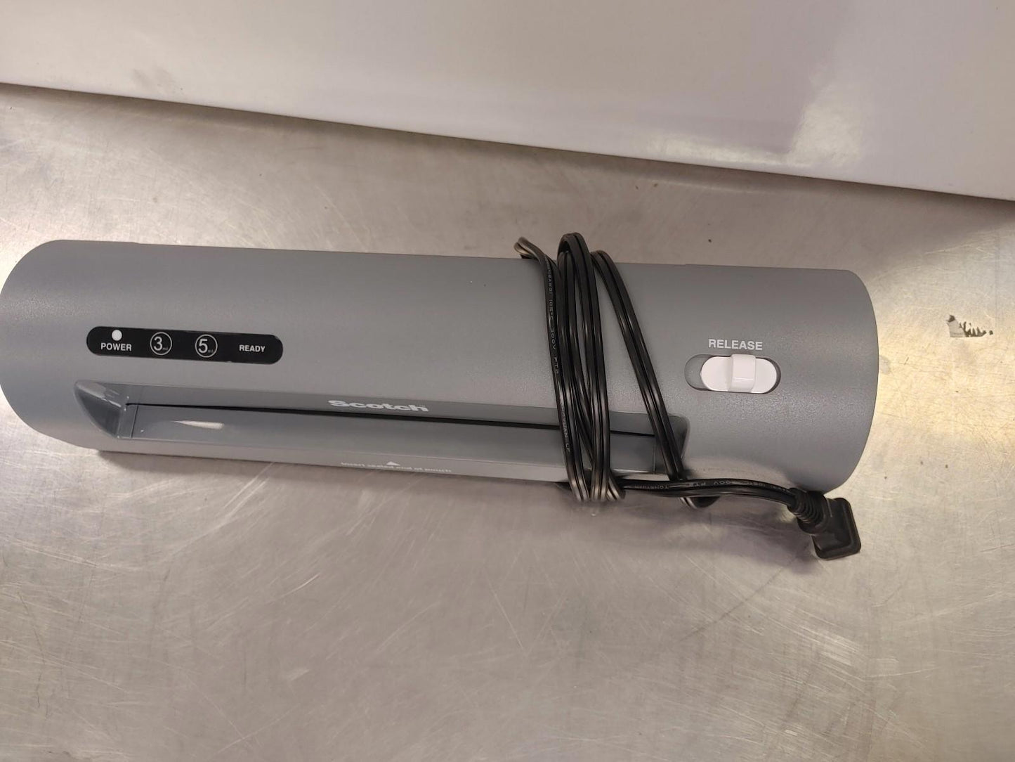 Excellent Condition Scotch Portable Desk Laminator Model TL901X Grey Working