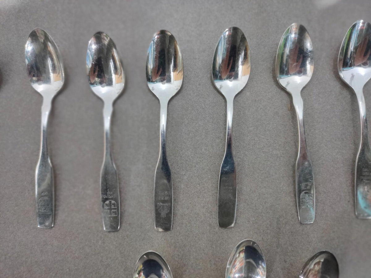 Lot of 18 Vintage Silversmith Collector Spoon Canada Commemorative centennial