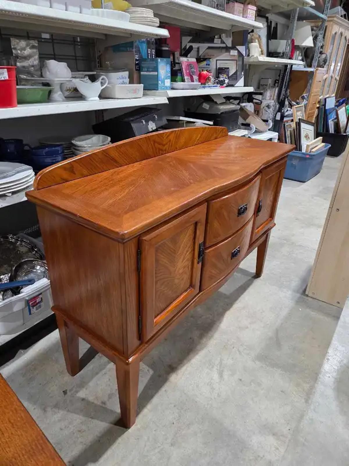 Solid Oak Sideboard - Perfect Condition