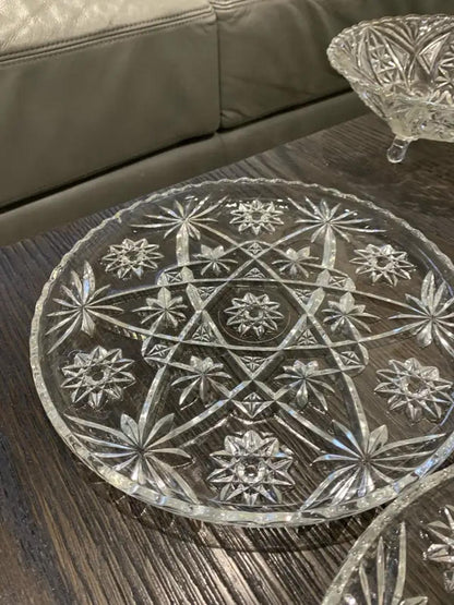 Glass Serving Plates - set of 4