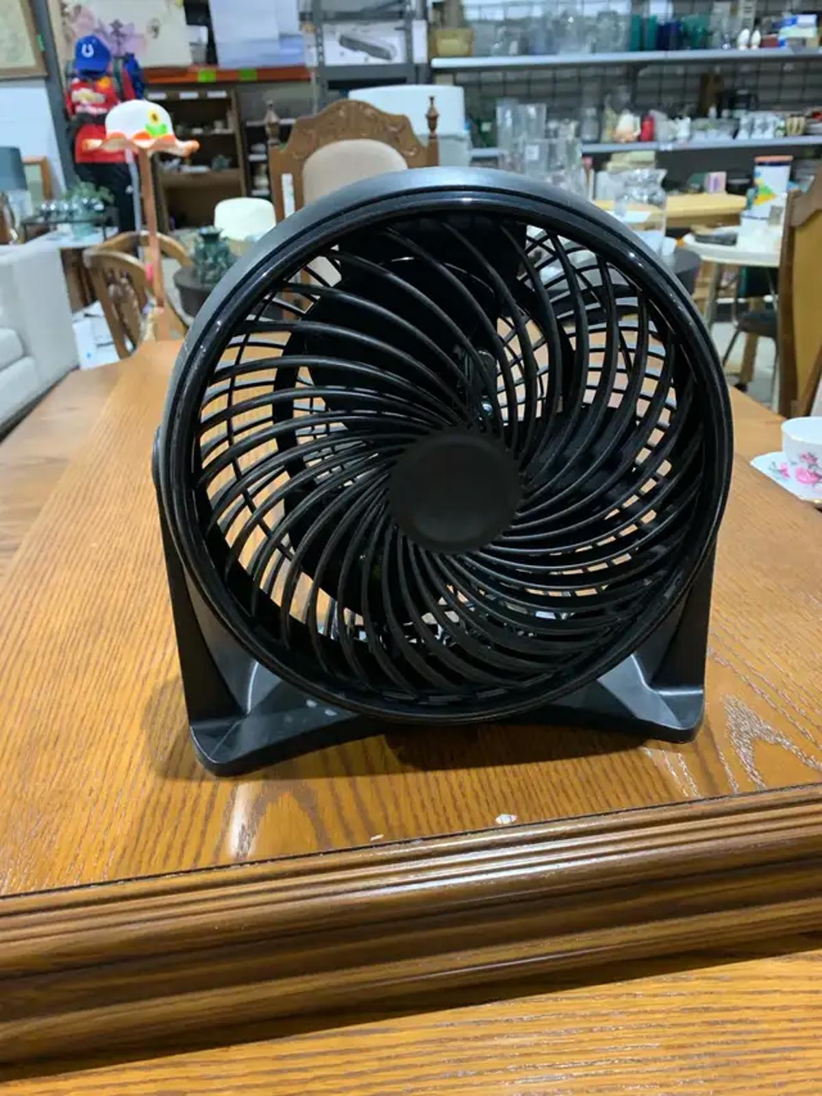 Intertek Black Table Fan