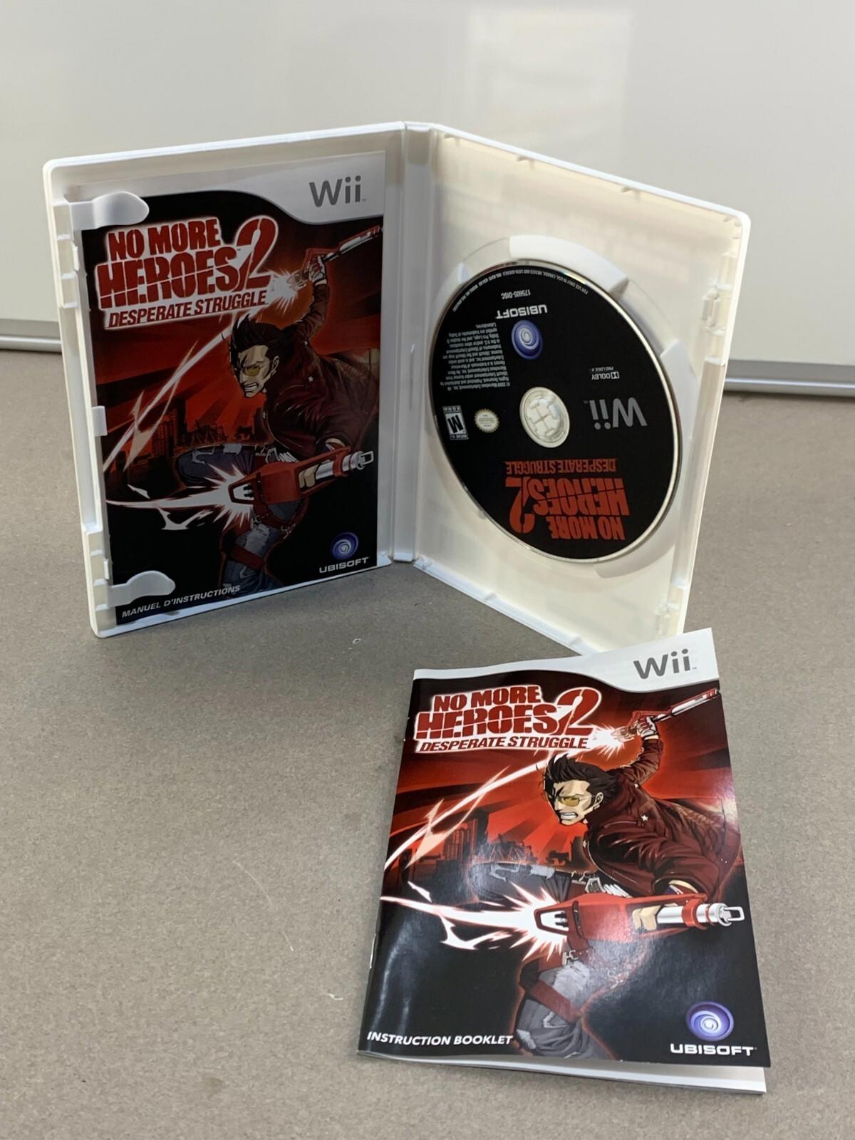 No More Heroes 2: Desperate Struggle (Nintendo Wii, 2010) CIB - Tested