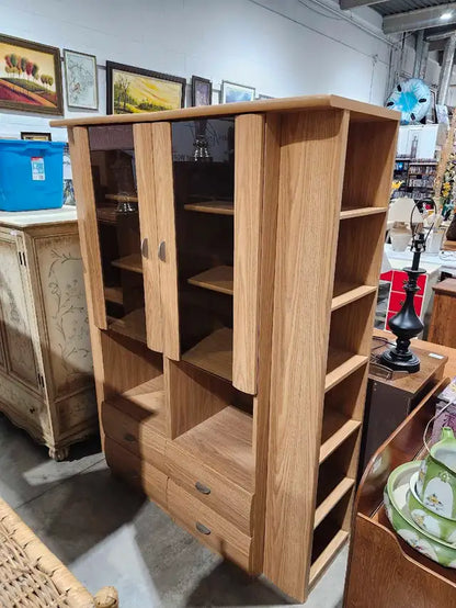 Wooden Double Display Cabinet