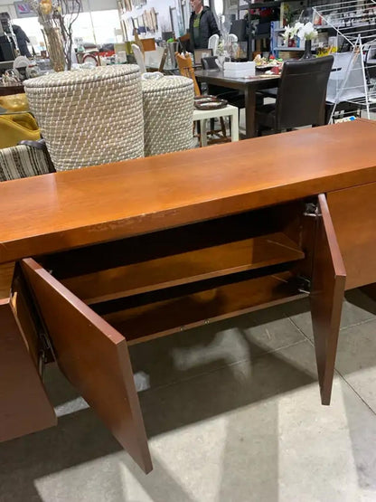 Sold wood file cabinet Side board
