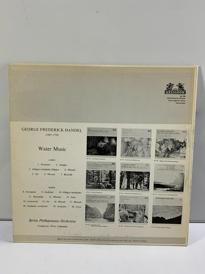 Handel - Fritz Lehmann, Berlin Philharmonic Orchestra - Water Music (LP, Album)