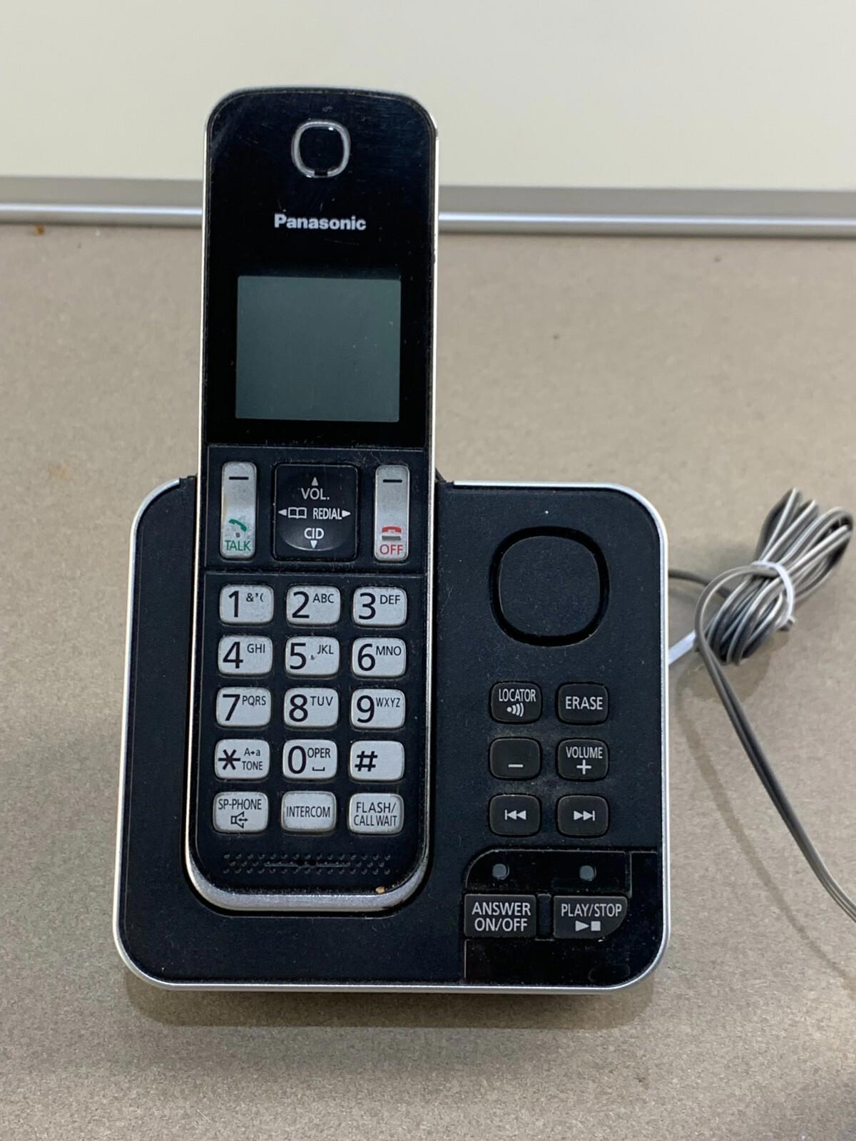 PANASONIC KX-TGD390C Cordless Phone with Answering Machine and Call Blocker