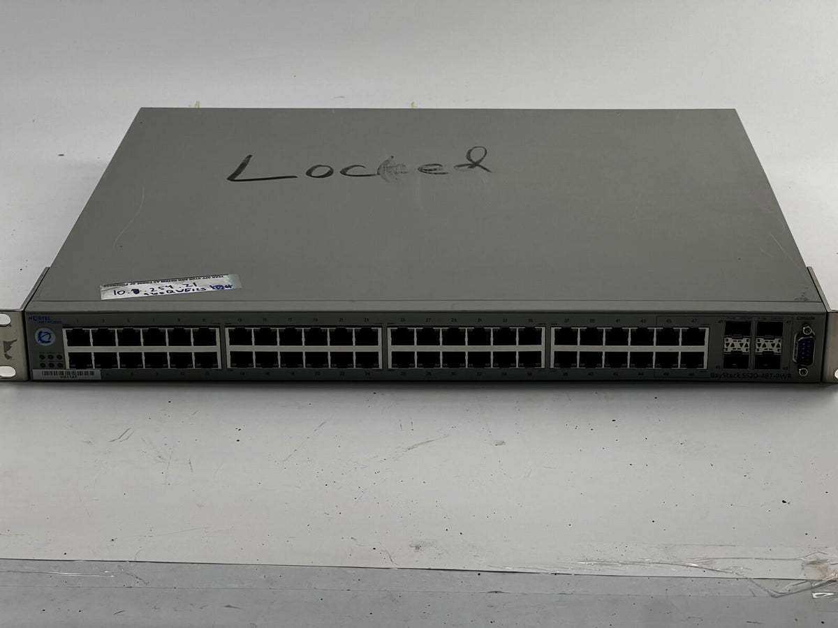 Nortel Networks AL1001A05-E5 Switch Ethernet Baystack 5520-48T-PWR Non testé État correct