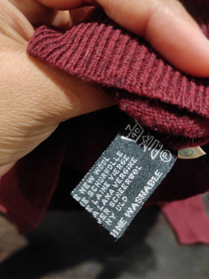 The Bay 100% Lambswool pullover Size- L Brown