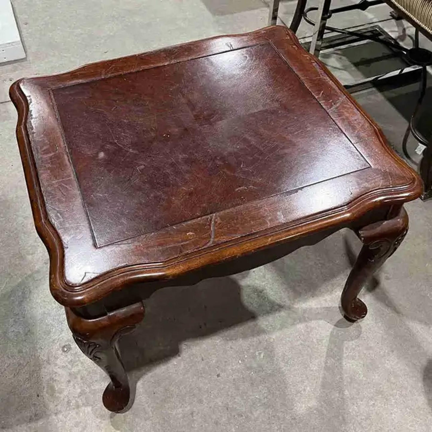 Solid wood square coffee table