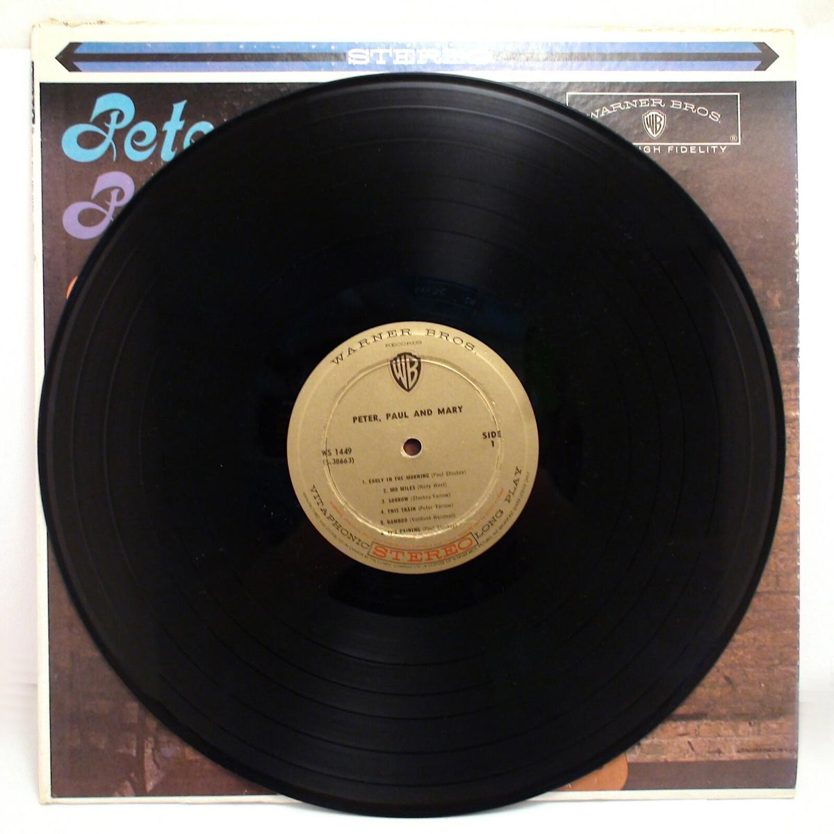 Peter, Paul and Mary Warner Bros 1449 Vinyl Album Record LP