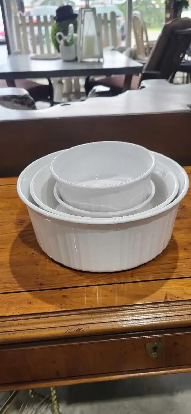 White Ceramic Ramekin Set of 4